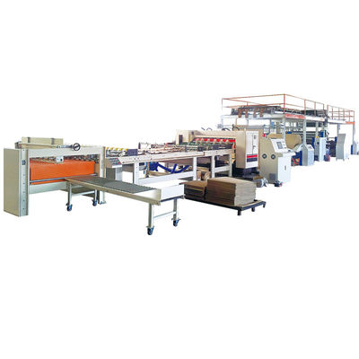 Kwaliteit  Semi Automatic 2 Ply Corrugated Cardboard Production Line Corrugated Roll Former with 60-100m/min Speed Fabriek