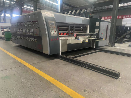 kwaliteit  Flexo Folder Gluer Casemaker with 50-70mm Wall Thickness, ±0.5mm Printing Precision, and Flexo Box Glue System Fabriek