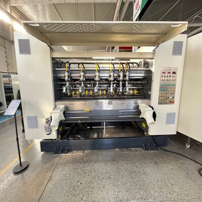 kwaliteit  Max Width 2500 Mm Thin Blade Slitter Scorer Machine Making Corrugated Cardboard Equipped With 3 Kinds Of Scorer Mode Ensuring Processing Fabriek