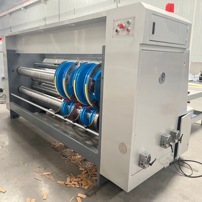 kwaliteit  PLC Control Rotary Slotting Machine With 4 Groups Knives Designed To Improve Slotting Accuracy And Operational Efficiency Fabriek