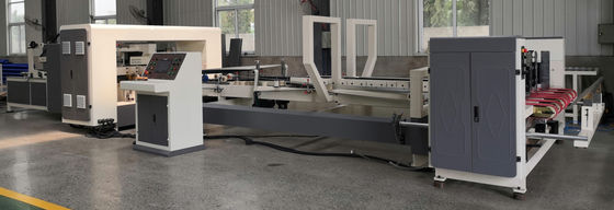 Kwaliteit  Durable Automatic Folder Gluer Stitcher with PLC Control and 3 Year Warranty for Stable 200m/min Corrugated Box Production Fabriek