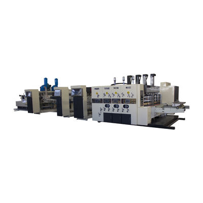 Kwaliteit  Fully Automatic Inline Flexo Folder Gluer Casemaker with Rotary Die Cutter for Corrugated Carton Box Production Fabriek