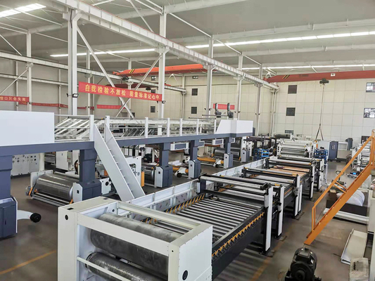 Gerun 300-2500 Type vijf lagen hoge snelheid golfkarton productielijn