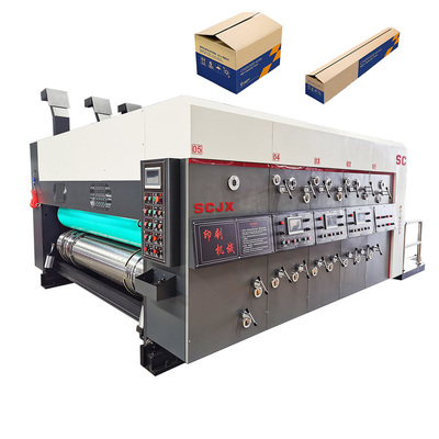 Pizzadoos die Ijzer Golf maken Flexo-Drukmachine 380V kartonneren