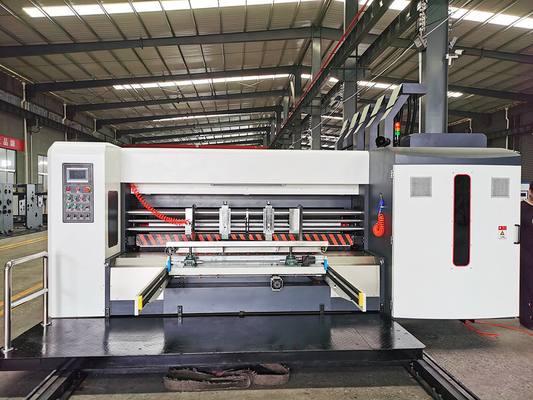 Pizzadoos die Ijzer Golf maken Flexo-Drukmachine 380V kartonneren