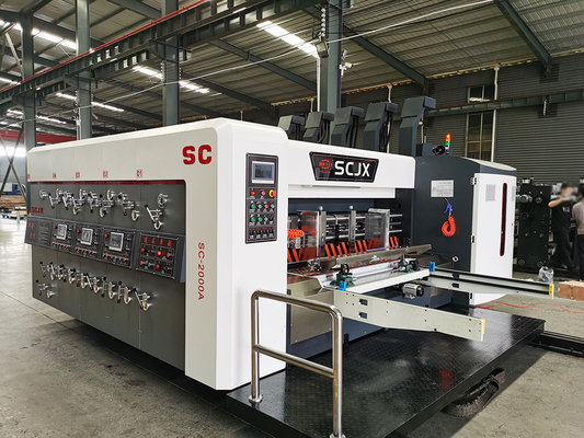 De Druk van het Gerunmerk SC1628 Flexo het Inlassen en van Matrijzencuting Machine Hoge Stabiliteit