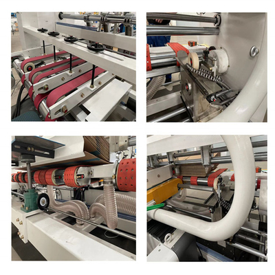 De Automatische Omslag Gluer van de kartondoos 1000mm het Vacuümzuiging Voeden