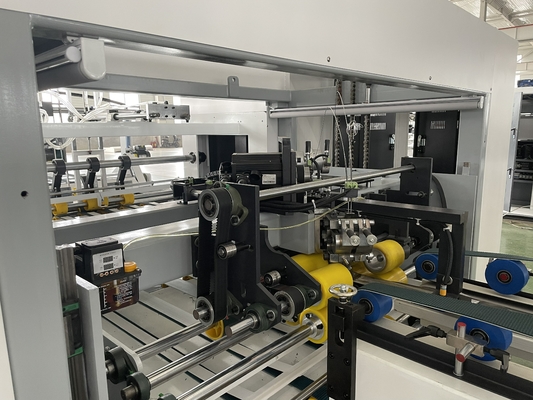 2500KG automatische Omslag Gluer Stitcher 0.12mm Dikte