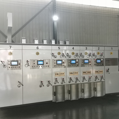 Geautomatiseerde 4 Kleuren Golf de Drukmachine die van Kartonflexo Matrijzenknipsel inlassen