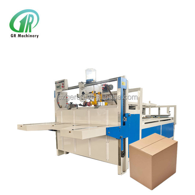 Warm smelten gegolfde kartonnen folder Gluer machine semi-automatisch