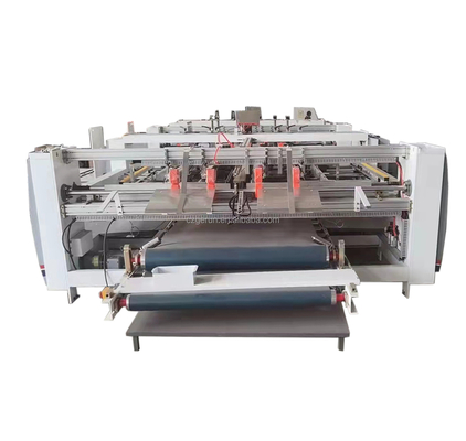 Semi-automatische dubbelstukken gegolfde doos folder Gluer 220v