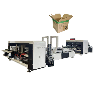 Automatische hoge snelheid gegolfde doos folder Gluer Machine Geavanceerd ontwerp