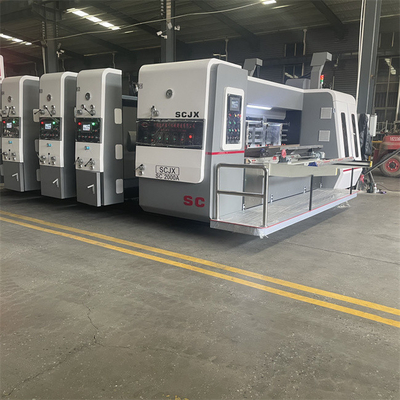 Geaffineerde kartonnen doos Flexoprinting Slotting Rotary Die Cutting Stacker Machine