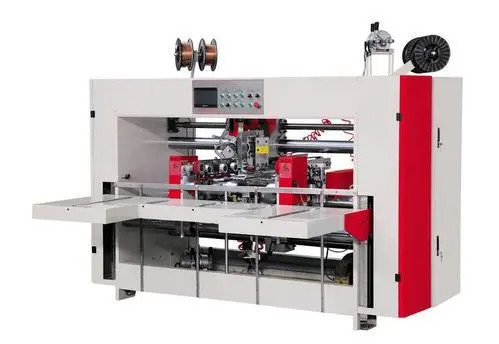 Semi-automatische naaldmachine voor het stapelen van kartonnen dozen van gegolfd papier
