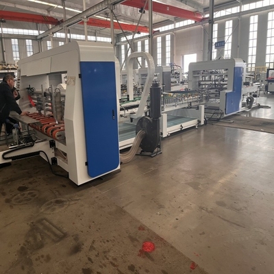 Volledig gecontroleerd door de computer Automatische dubbele scorer Grof karton folder Gluer PP BOX