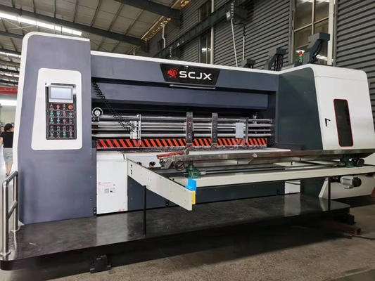 Flexo-Druk die de van golfkarton van de het Kartondoos van de Drukmachine Machine inlassen