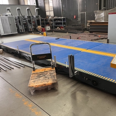 Modulaire riemconveyor voor het transport van golfkartonproductielijnen