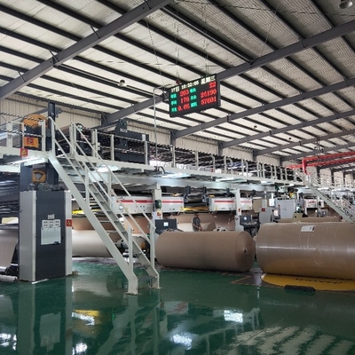 High Speed Large Width Wave Cardboard Making Machine Wave Cardboard Line