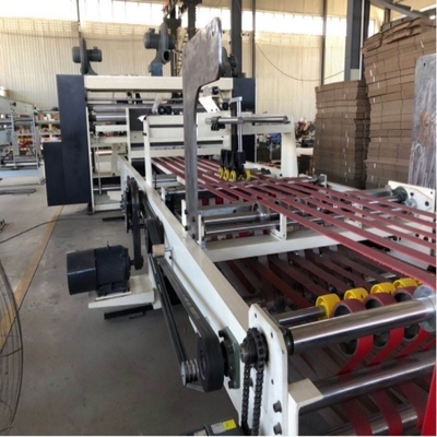 Aanpasbaar perfect gegolfd papier Flexo folder Gluer machine semi-automatisch