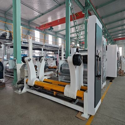 Economische snelheid 180200mmin Productielijn voor gegolfd karton met luchtdruk 05·06Mpa Temperatuurvereisten 160C tot 180C Productie van verpakkingsmateriaal verzekeren