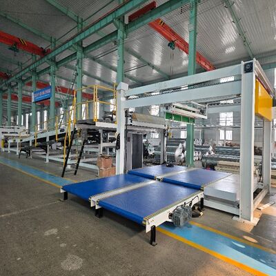 Floating Type Pressure Plate gegolfde karton Productielijn met Temperatuurvereisten 160C tot 180C en 2 stukken proportioneel klep