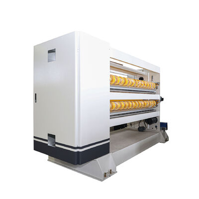 Precision ±1mm Double NC Cutter Gekraakte karton productielijn Computer Control Helical Cross Cutter And PLC Control System