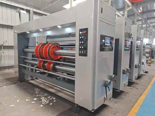 Automatische loodrandvoeding Flexo Printing Slotting Machine met 100-130m/min.