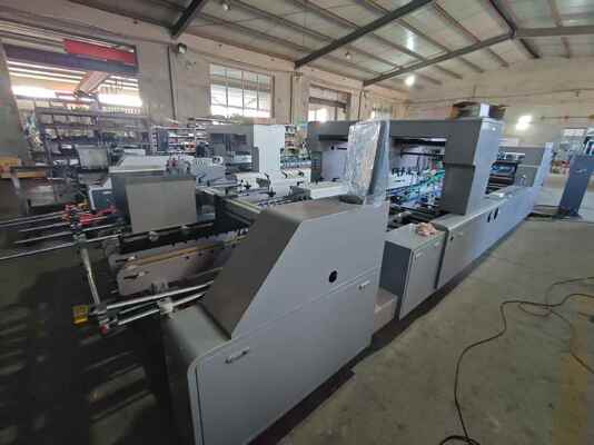 PT-A1250 High Speed Gluer Machine met maximale snelheid van 300 m/min, PLC Touch Screen Control en onafhankelijke papiervoeding