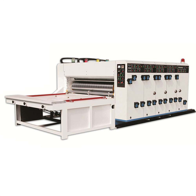 Pizzadoos 2 kleuren Flexo drukmachine met roterend stansen maken