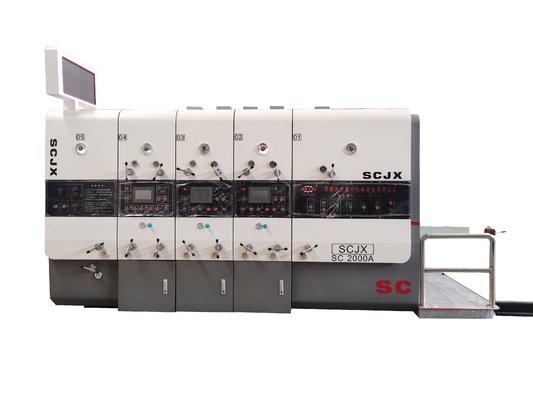 6 van de de Drukmachine van kleurenflexo van het Kartonflexo de Golf van de de Drukmachine Printer Slotter Diecutter