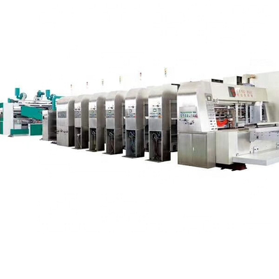 Gealigneerde het Kartondoos van Flexo Automatische Productieinstallatie voor Golfdozen